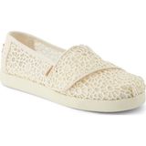 Kız Çocuk Espadril / Keten 10022059 10022092 Toms Alpargata Classic Moroccan Crochet - 001-Beyaz