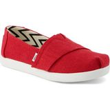 Kız Çocuk Espadril / Keten 10022087 Toms Alpargata Classic Heritage Canvas Red - Kırmızı