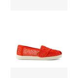 Kız Çocuk Espadril / Keten 10022092 Toms MOROCN CRCHT YT ACLASS ESP Red 30-36
