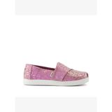 Kız Çocuk Espadril / Keten 10022094 Toms ALPARGATA Cosmic Pink Iridescent Leopard