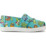 Kız Çocuk Espadril / Keten 10022103 Toms Alpargata Classic Glow In The Dark Miami Alligators Aqua - Açık Mavi