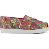 Kız Çocuk Espadril / Keten 10022120 Toms Alpargata Fuchsia Birds Of Paradise Print - Fuşya
