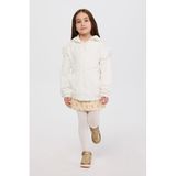 Kız Çocuk Fermuarlı Ekru Sweatshirt 12 Yaş (152 cm)