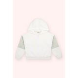 Kız Çocuk Fermuarlı Ekru Sweatshirt 6 Yaş (116 cm)