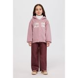 Kız Çocuk Fermuarlı Pudra Sweatshirt 5 Yaş (110 cm)
