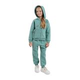 Kız Çocuk Fermuarlı Yeşil Sweatshirt 5 Yaş (110 cm)