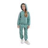 Kız Çocuk Fermuarlı Yeşil Sweatshirt 7 Yaş (122 cm)
