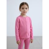 Kız Çocuk Fitilli %100 Pamuklu Düğmeli Hırka Koyu Pembe