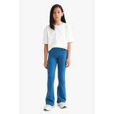 Kız Çocuk Flare Fit Fitilli Kaşkorse Pantolon
