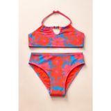 Kız Çocuk Floral Outburst Bikini Takımı Pembe