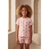 Kız Çocuk Floral Outburst Dondurma Desenli Paketli Şortlu Pijama Takımı