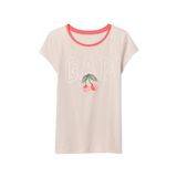Kız Çocuk Gap Logo T-Shirt Bej