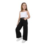 Kız Çocuk Geniş Paça Jean Pantolon – Rahat ve Şık Tasarım (Standart, siyah, 4-5 yaş)