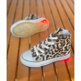 Kız Çocuk Günlük Ayakkabı, Çocuk Leopar Ayakkabı (31-35 Numara Aralığı Işıksızdır)