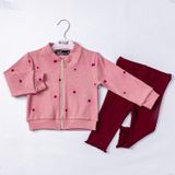 Kız Çocuk Hırka Tayt Takım BGL-ST03666 PEMBE 1 YAŞ