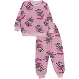 Kız Çocuk Iki Iplik Şardonlu Pembe Renk Balerin Desenli Uzun Kollu Pijama Takımı - 1 - 2 Yaş