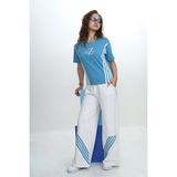 Kız Çocuk Ikili Alt&üst Takım- Pantolon & Kısa Kollu Tişört – %100 PAMUK-EŞT-0030 - 15 - 16 Yaş - Mavi