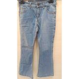 Kız Çocuk Ispanyol Paça Mavi Kot Pantolon/ Jean Pantolon - 11 Yaş - 04G-Mavi