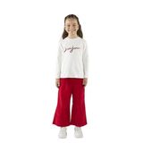 Kız Çocuk Kadife Kırmızı Pantolon 7 Yaş (122 cm)