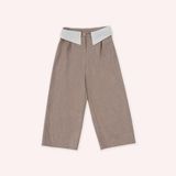 Kız Çocuk Kahve Düğmeli Pantolon 7 Yaş (122 cm)
