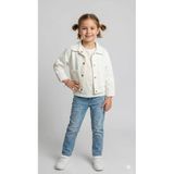 Kız Çocuk Kalp Desen Gabardin Ceket Dmb-9947