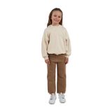 Kız Çocuk Kapşonlu Bej Sweatshirt 4 Yaş (104 cm)