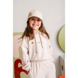 Kız Çocuk Kapşonlu Crop Sweatshirt - Krem - 5 - 6 Yaş
