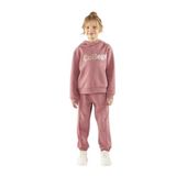 Kız Çocuk Kapüşonlu Gül Kurusu Sweatshirt 4 Yaş (104 cm)