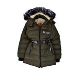 Kız Çocuk Kapüşonlu Kaban BGL-ST03449 HAKİ 6 YAŞ