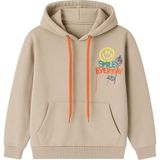 Kız Çocuk Kapüşonlu Sweatshirt Kız Garson Sweatshirt - 9 - 10 Yaş - Kahverengi