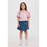 Kız Çocuk Karpuz Kollu Pembe Bluz 9 Yaş (134 cm)