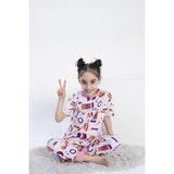Kız Çocuk Kısa Kol Pembe Pijama Takım C5T7N0O-046 - 7 - 8 Yaş