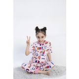 Kız Çocuk Kısa Kol Pembe Pijama Takım C5T7N0O-046 PEMBE 3-4 YAŞ