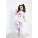Kız Çocuk Kısa Kol Pembe Pijama Takım C6T6N0O-046 PEMBE 7-8 YAŞ