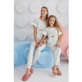 Kız Çocuk Kısa Kol Yeşil Pijama Takım C8T7N68 YEŞİL 104