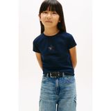 Kız Çocuk Kısa Kollu Star Flag Lacivert T-Shirt