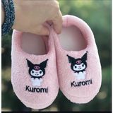 Kız Çocuk Kuromi Panduf Anaokulu Ev Kreş Ayakkabısı - Pudra