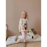 Kız Çocuk Labubu Modelli Taytlı Takım - Pembe - 3 - 4 Yaş