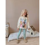 Kız Çocuk Labubu Modelli Taytlı Takım - Yeşil - 3 - 4 Yaş