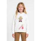 Kız Çocuk Labubu Sweatshirt 5-9 Yaş 36092 - 6 - 7 Yaş - Beyaz