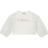 Kız Çocuk Logo Kapşonlu Sweatshirt - 6 Yaş - Beyaz
