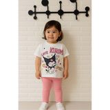 Kız Çocuk Lovely T-Shirt-Taytlı Alt-Üst Takım Pembe - 2 - 3 Yaş