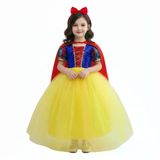 Kız Çocuk Masal Prensesi Kostümü – Taçlı Pelerinli Tüllü Elbise TRD-MSL-011