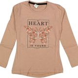 Kız Çocuk Mevsimlik Taşlı Kelebekli Sweatshirt BGL-ST03656