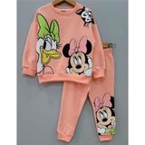 Kız Çocuk Mickey Eşofman Takımı - 7 - 8 Yaş - Şeftali