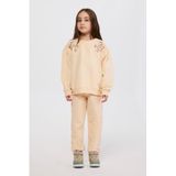 Kız Çocuk Nakış Detaylı Bej Sweatshirt 12 Yaş (152 cm)