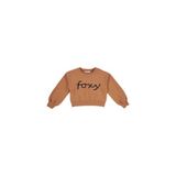 Kız Çocuk Nakış Detaylı Kiremit Sweatshirt 5 Yaş (110 cm)