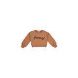 Kız Çocuk Nakış Detaylı Kiremit Sweatshirt 6 Yaş (116 cm)