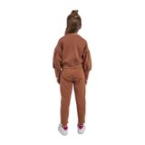 Kız Çocuk Nakışlı Camel Sweatshirt 12-14 Yaş (152-160 cm)