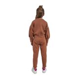 Kız Çocuk Nakışlı Camel Sweatshirt 4 Yaş (104 cm)